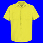 Men's Tall Enhanced Visibility Short Sleeve Work Shirt