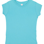 Toddler 4.5 oz. Girls' Fine Jersey Longer Length T-Shirt