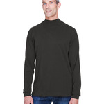 Unisex Sueded Jersey Mock Neck T-Shirt